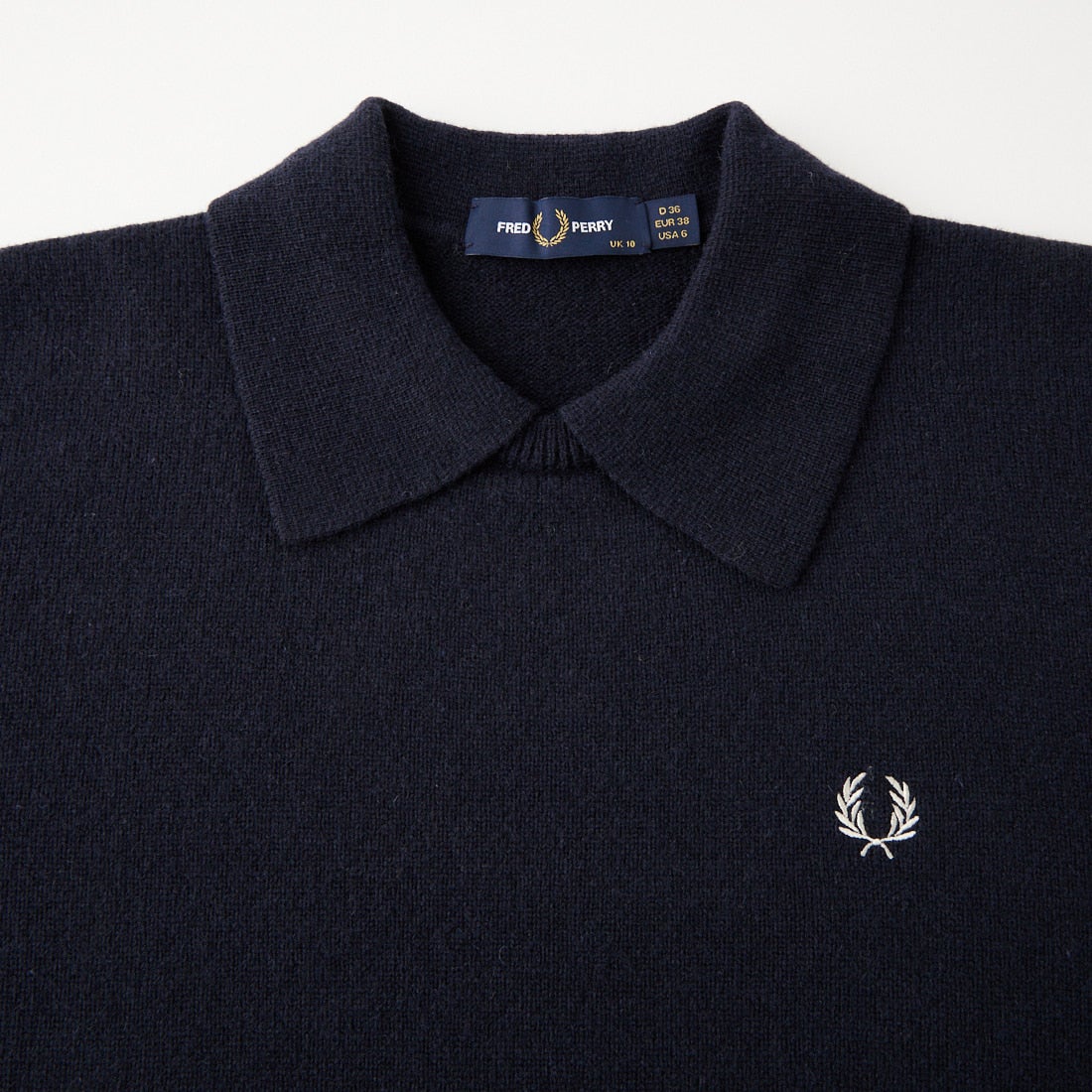 FRED PERRY [フレッドペリー] スプリットカフポロニット [K3128] 608 NAVY