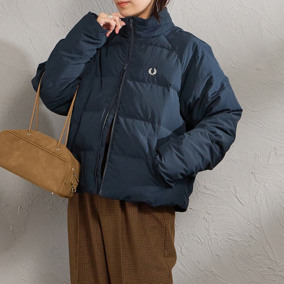 608 NAVY&&モデル身長：160cm 着用サイズ：10&&