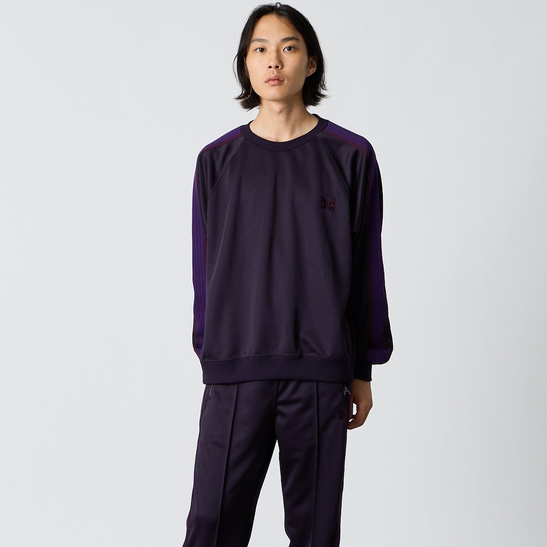 B PURPLE&&モデル身長：175cm 着用サイズ：M&&