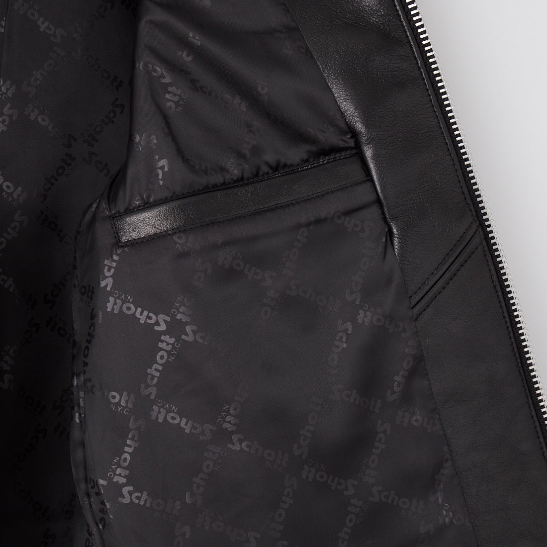 Schott [ショット] レザートラッカージャケット [7826950019] 010 BLACK