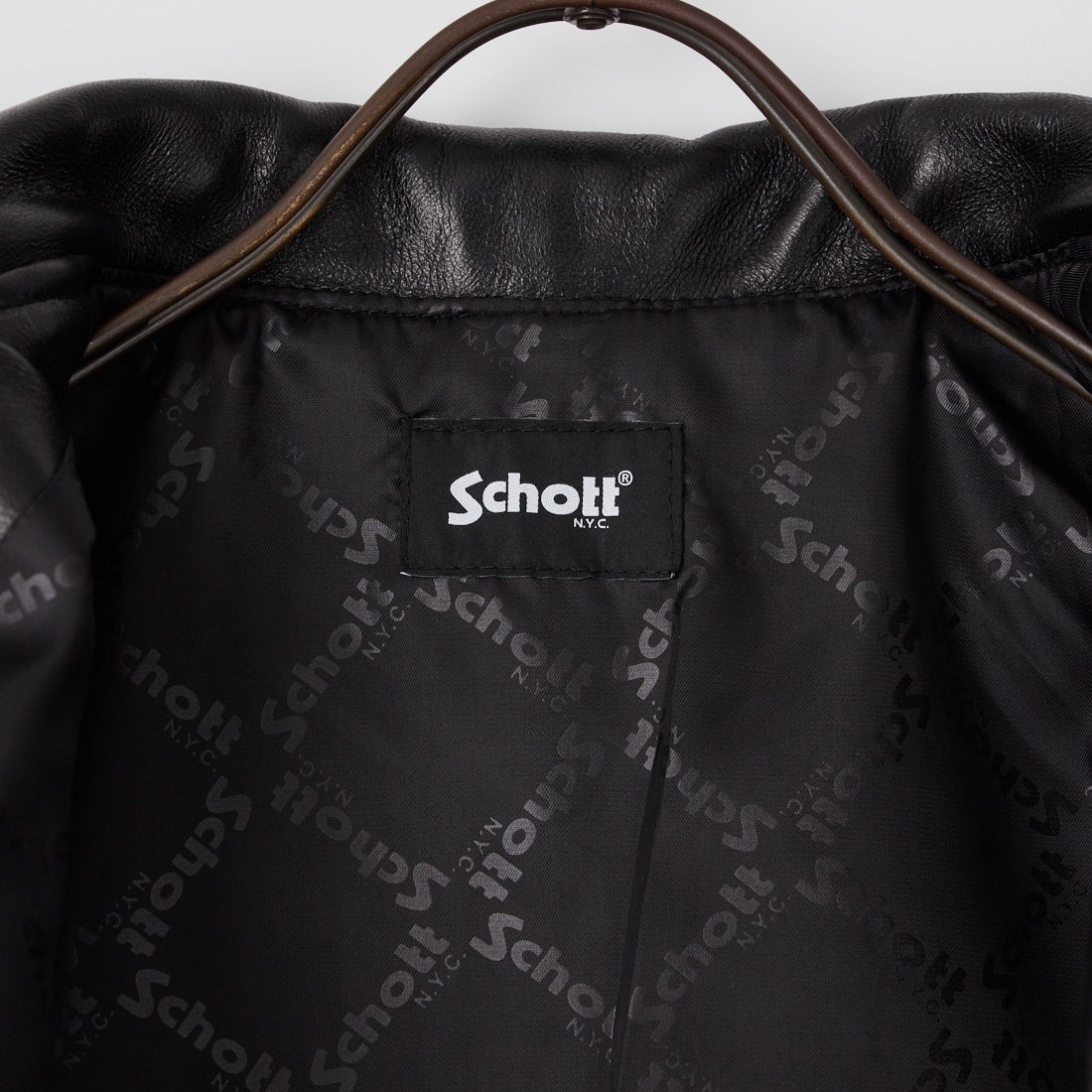 Schott [ショット] レザートラッカージャケット [7826950019] 010 BLACK