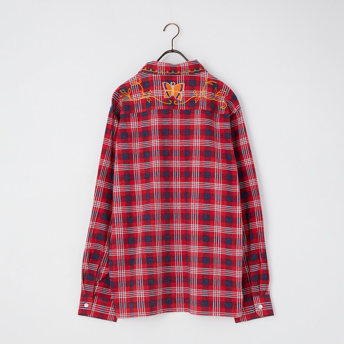 Needles [ニードルズ] フランネルプレイドワンナップシャツ [TY304] A RED/NVY