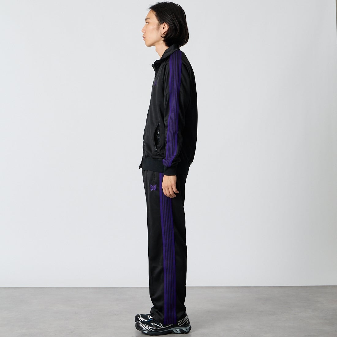 Needles [ニードルズ] トラックジャケット [TY349] C BLACK &&モデル身長：175cm 着用サイズ：M&&