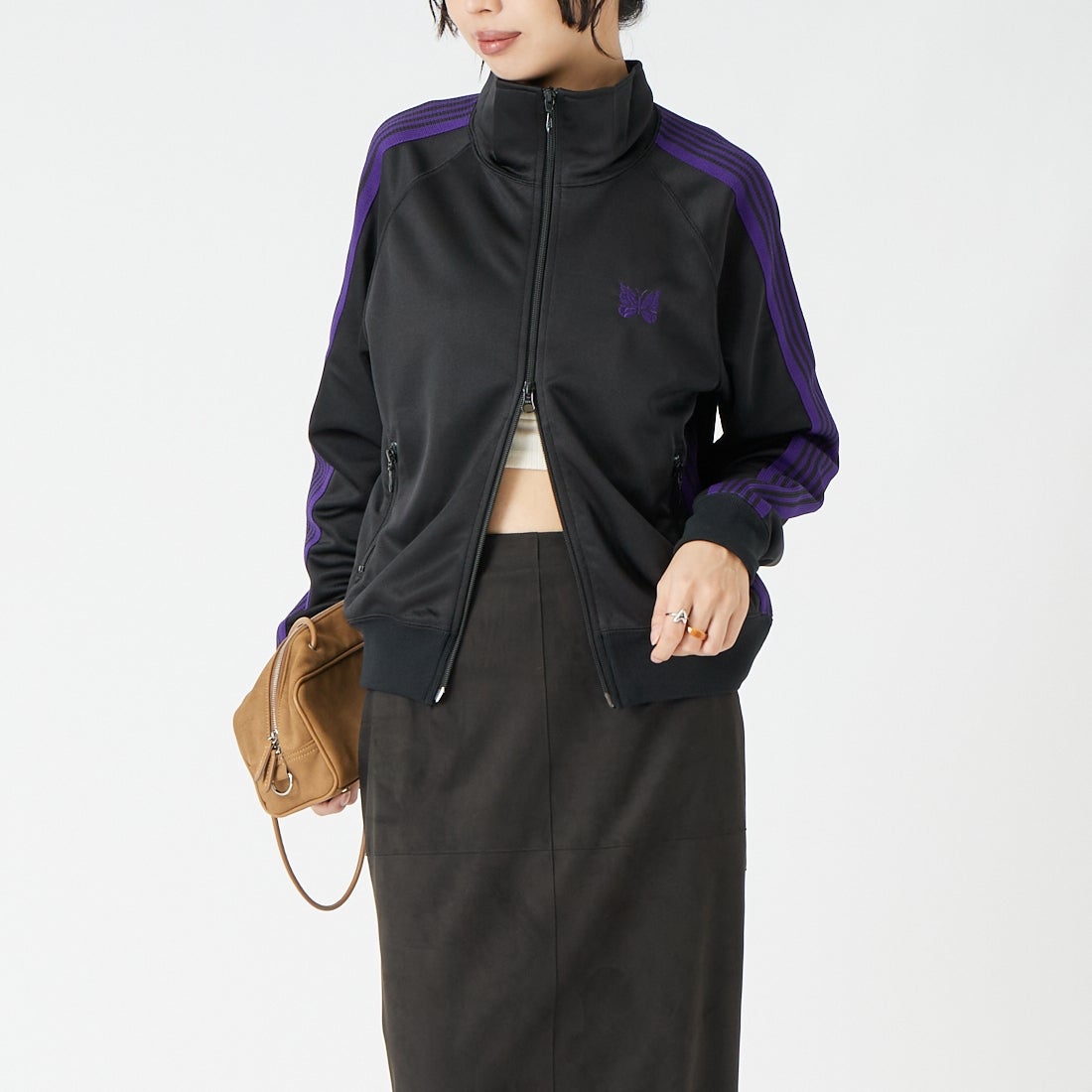 Needles [ニードルズ] トラックジャケット [TY349] C BLACK &&モデル身長：162cm 着用サイズ：2&&