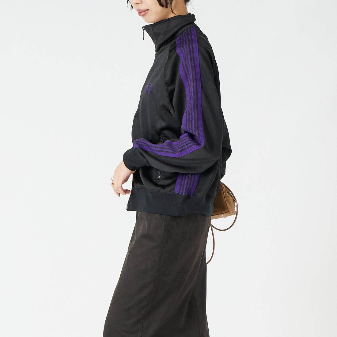 Needles [ニードルズ] トラックジャケット [TY349] C BLACK &&モデル身長：162cm 着用サイズ：2&&
