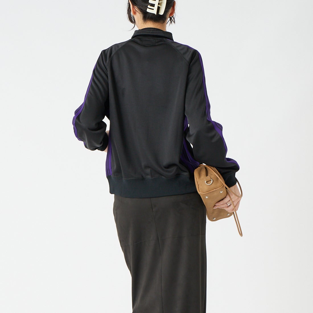 Needles [ニードルズ] トラックジャケット [TY349] C BLACK &&モデル身長：162cm 着用サイズ：2&&