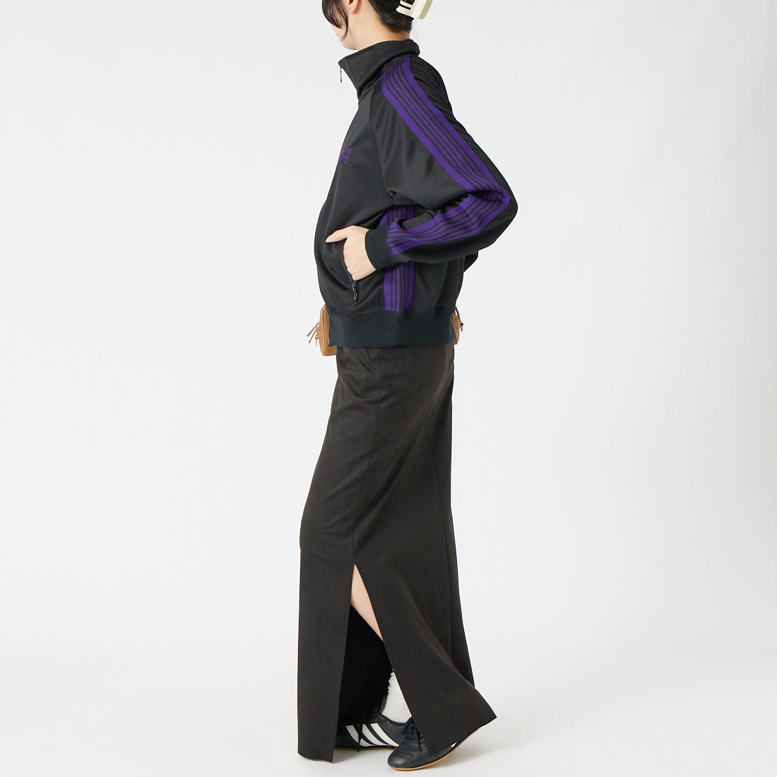 Needles [ニードルズ] トラックジャケット [TY349] C BLACK &&モデル身長：162cm 着用サイズ：2&&
