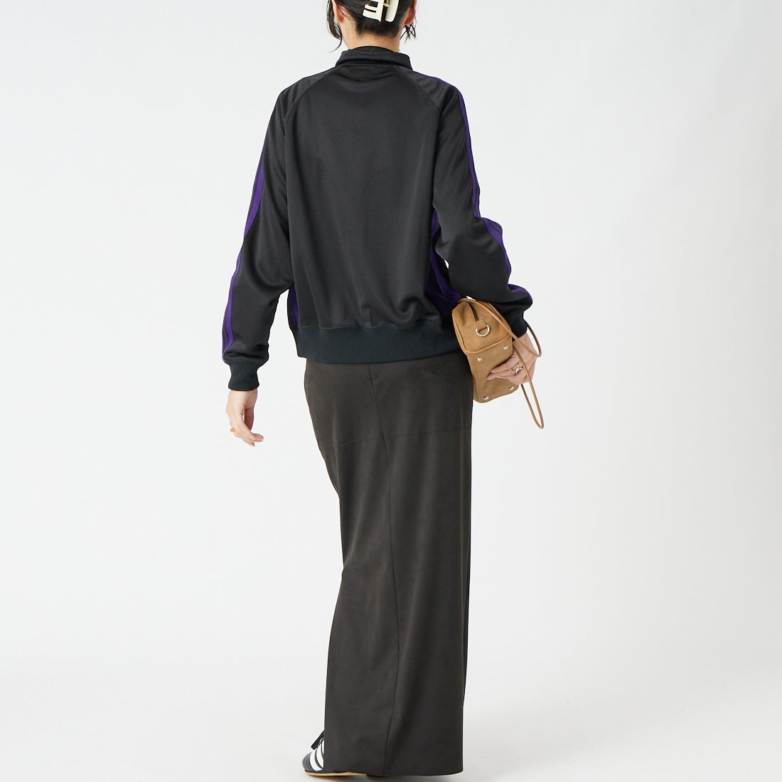 Needles [ニードルズ] トラックジャケット [TY349] C BLACK &&モデル身長：162cm 着用サイズ：2&&