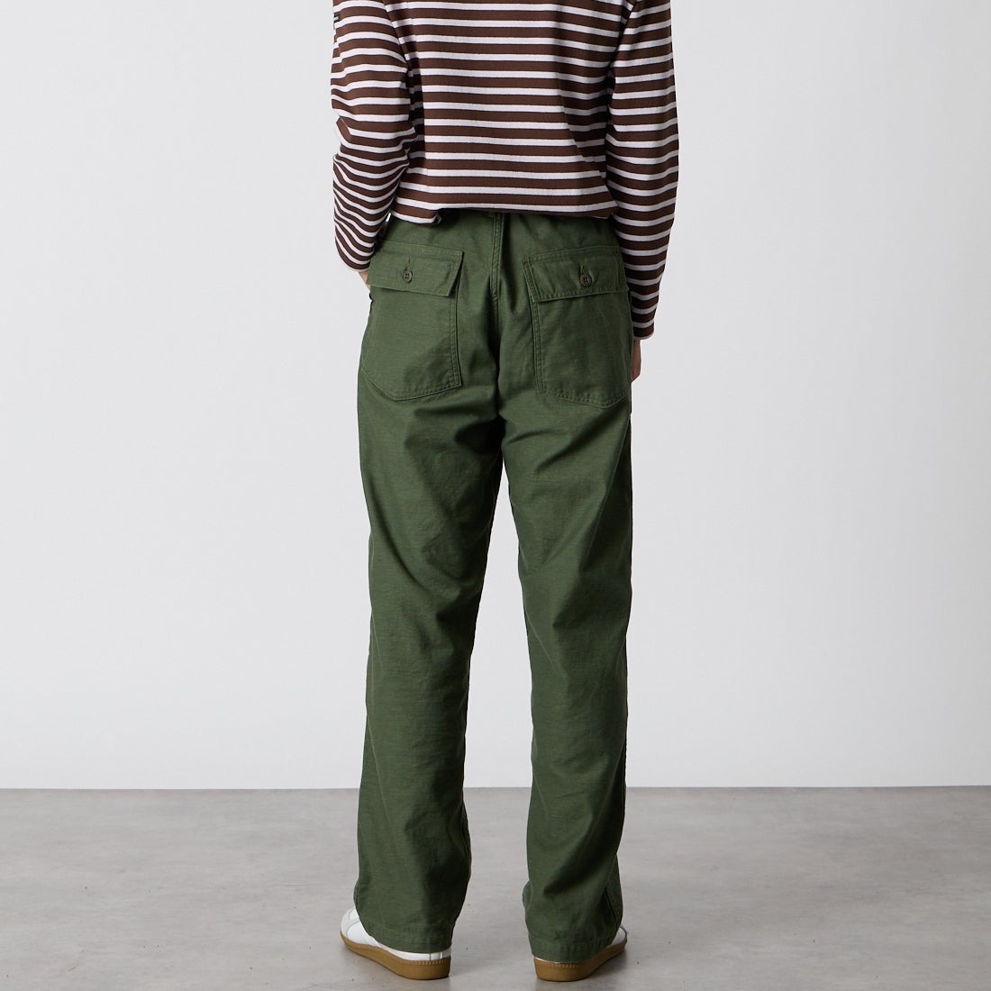 orSlow [オアスロウ] US ARMY ファティーグパンツ [01-5002] 16 GREEN &&モデル身長：175cm 着用サイズ：2&&