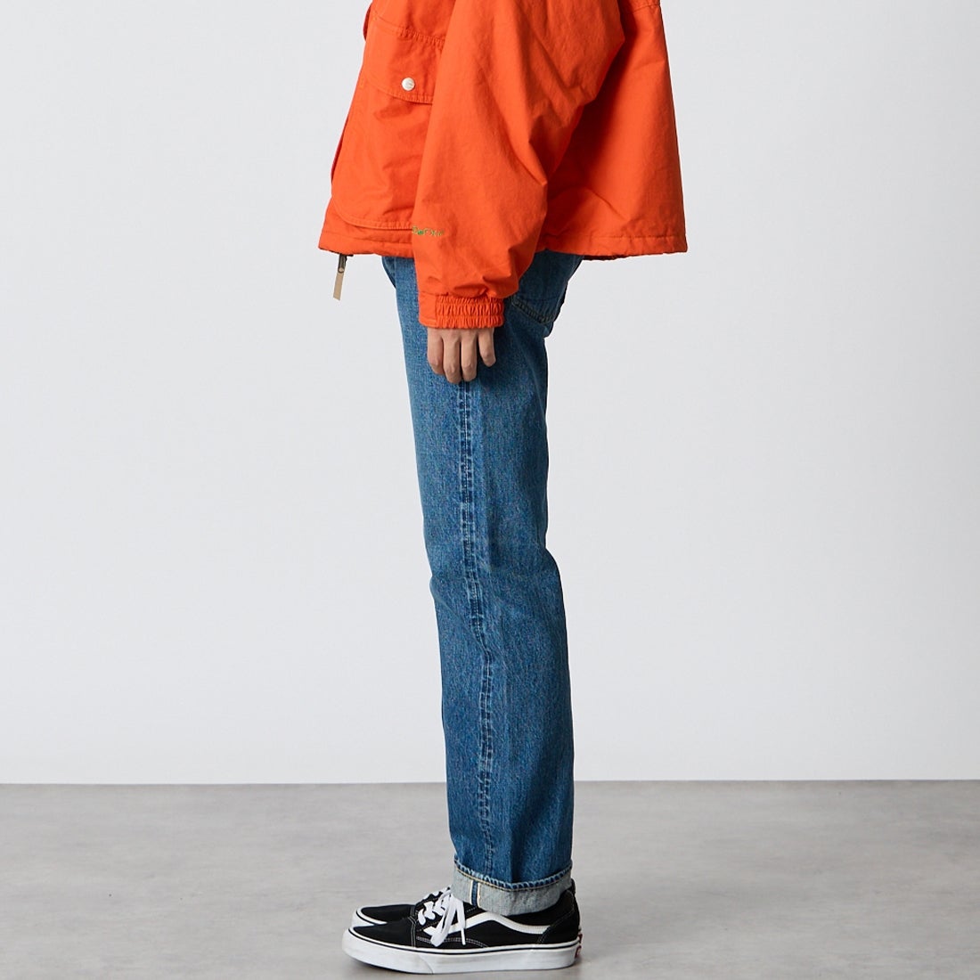 orSlow [オアスロウ] 105 スタンダード セルビッチデニムパンツ [01-1050] 84 2 YEAR &&モデル身長：175cm 着用サイズ：2&&