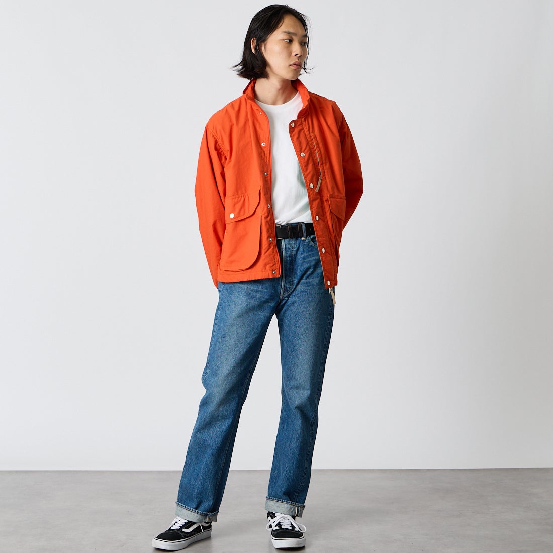 orSlow [オアスロウ] 105 スタンダード セルビッチデニムパンツ [01-1050] 84 2 YEAR &&モデル身長：175cm 着用サイズ：2&&