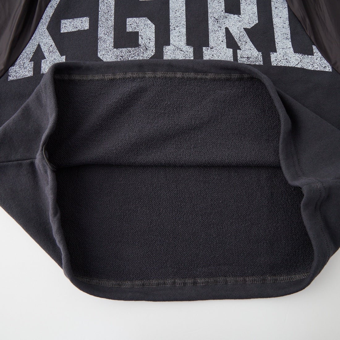 X-girl [エックスガール] ジャージーミックス クルーネックスウェット [105263012003] BLACK