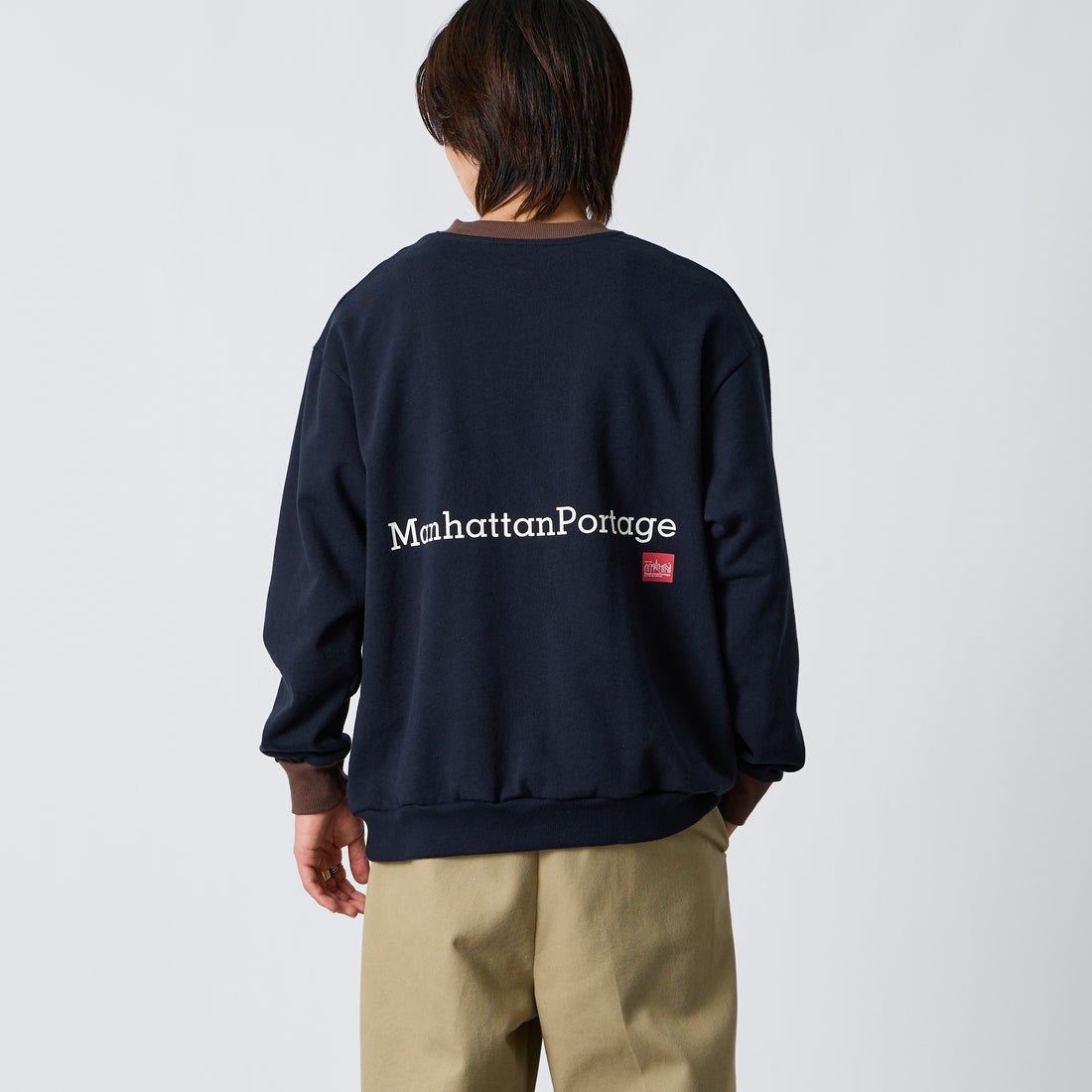 NAVY&&モデル身長：177cm 着用サイズ：L&&