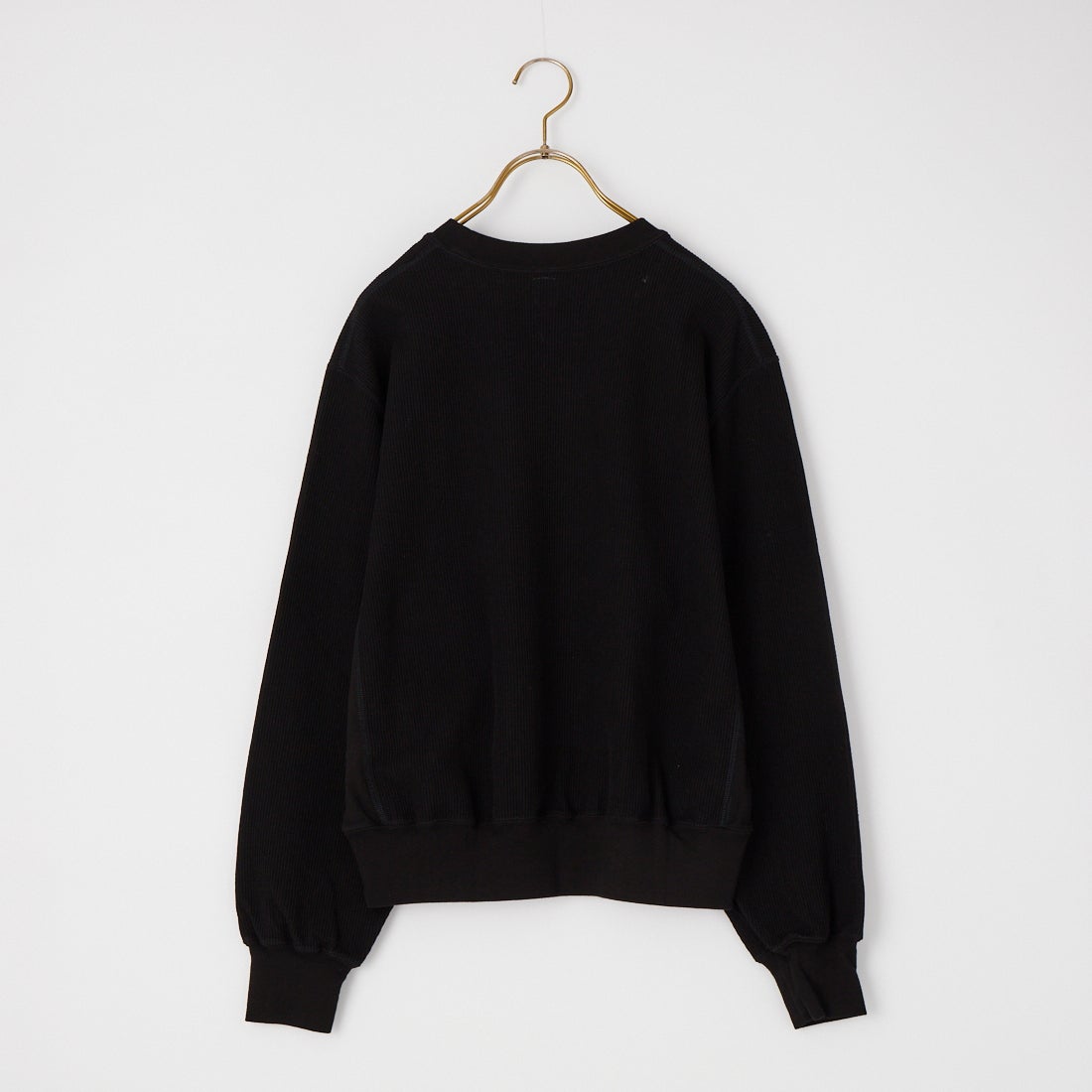 blurhms ROOTSTOCK [ブラームス ルーツストック] ラフ&スムース サーマルプルオーバー [BROOTS24F29F26] 04 BLACK