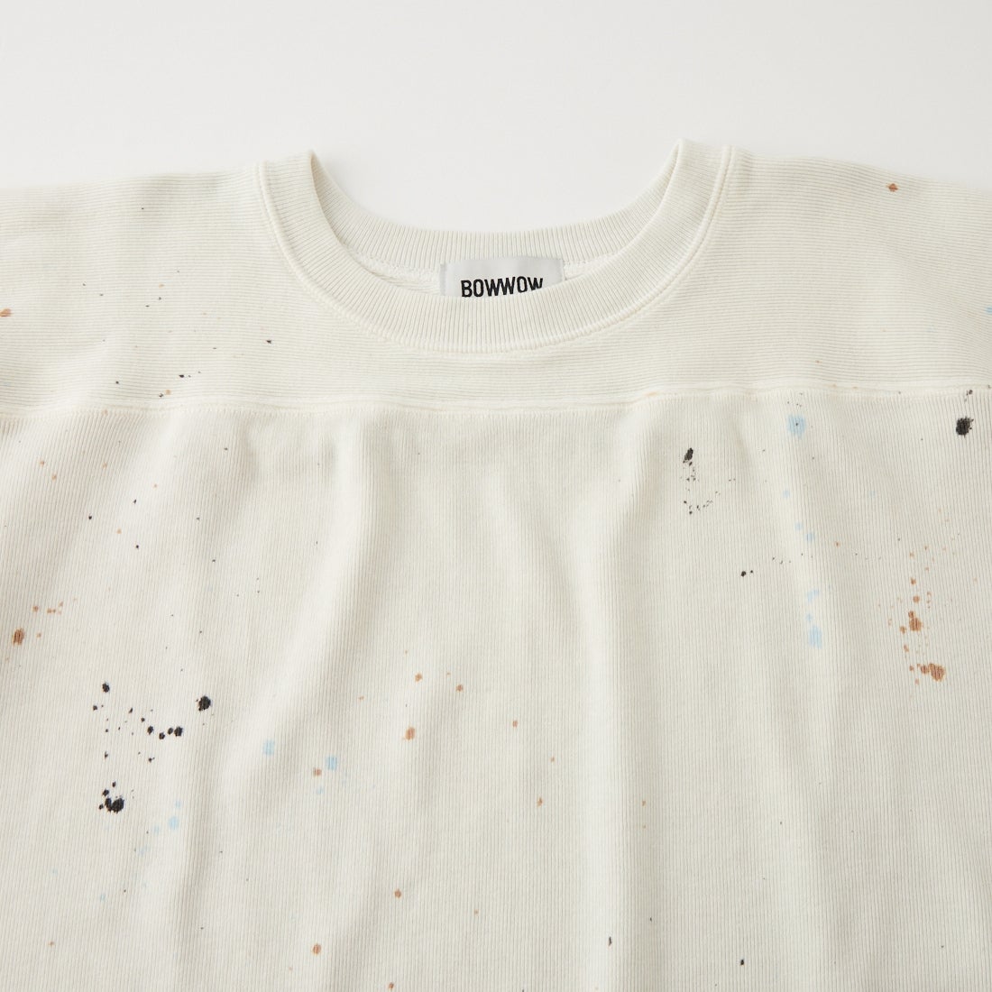 BOW WOW [バウワウ] ペイントフットボールTシャツ [BWU-PFS] WHITE