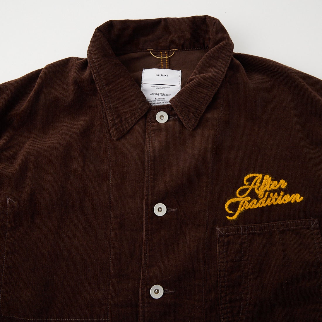 KHA:KI [カーキ] ルーズコーデュロイカバーオール [MIL26FJK3251] DK.BROWN