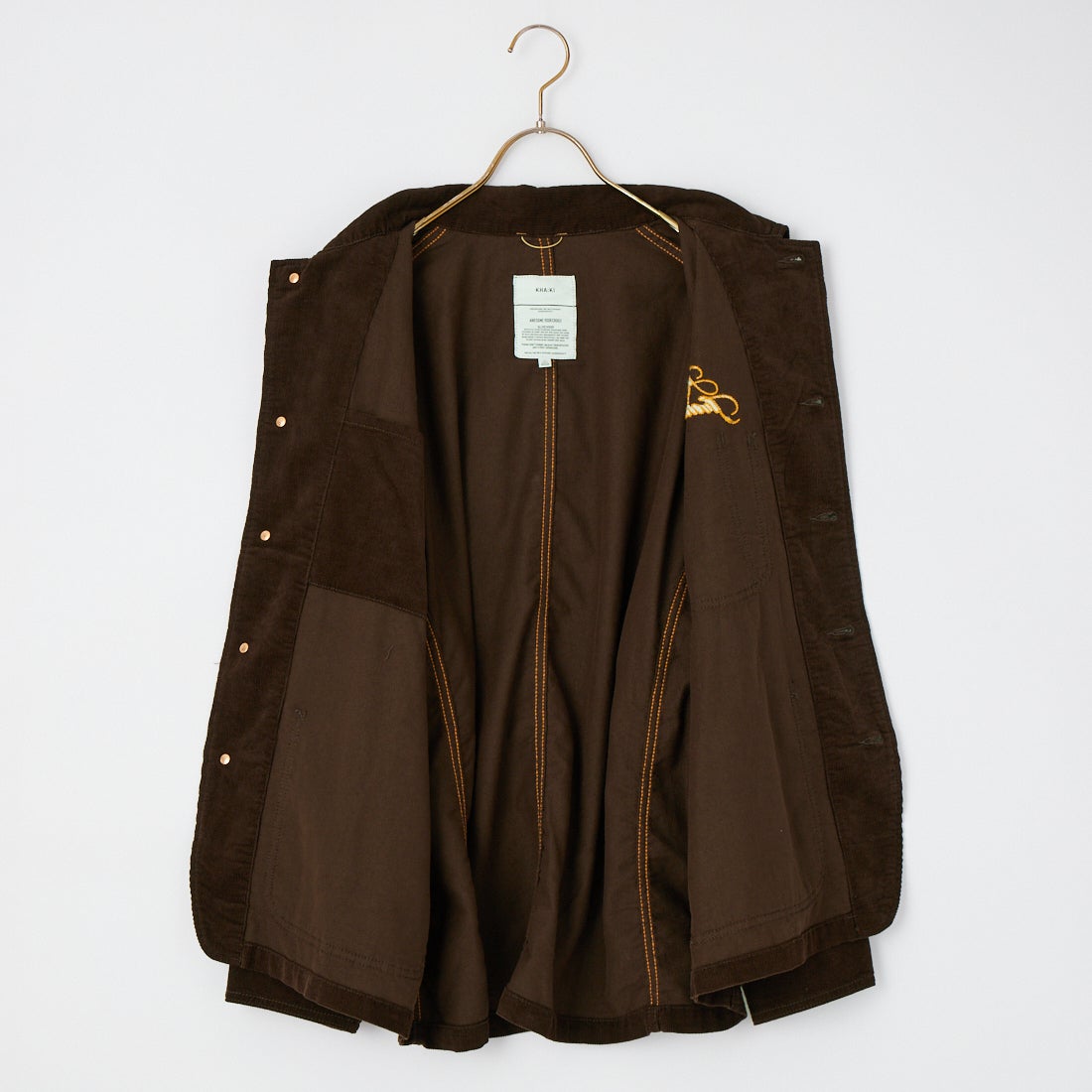 KHA:KI [カーキ] ルーズコーデュロイカバーオール [MIL26FJK3251] DK.BROWN