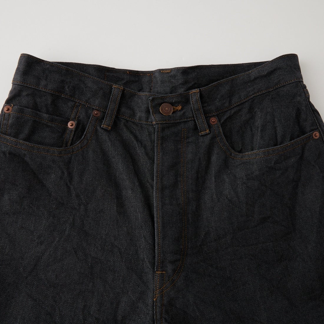 blurhms ROOTSTOCK [ブラームス ルーツストック] 13.5oz デニムワイドパンツ [BROOTS25S8F26] 02 S.BLACK