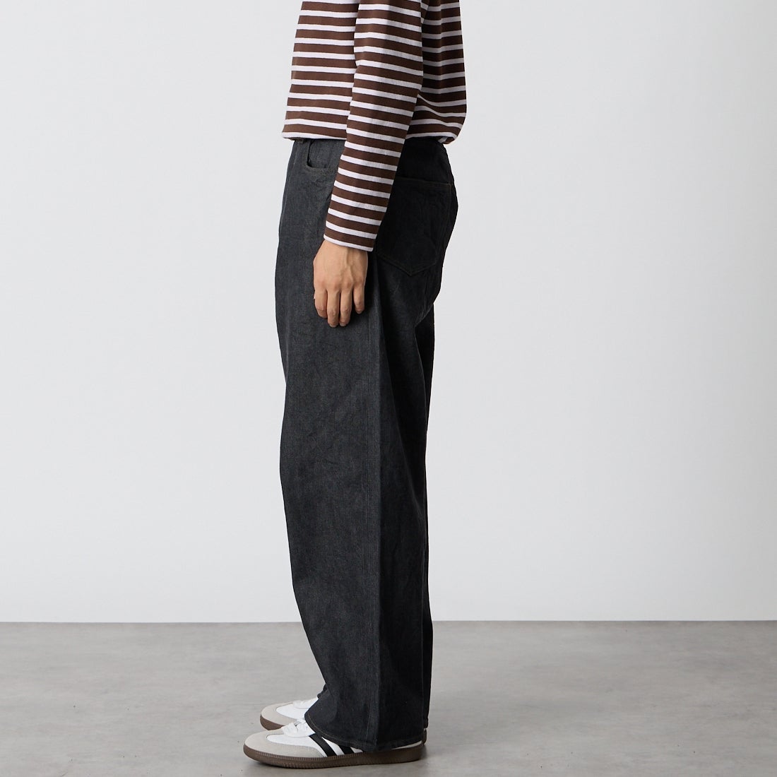 blurhms ROOTSTOCK [ブラームス ルーツストック] 13.5oz デニムワイドパンツ [BROOTS25S8F26] 02 S.BLACK