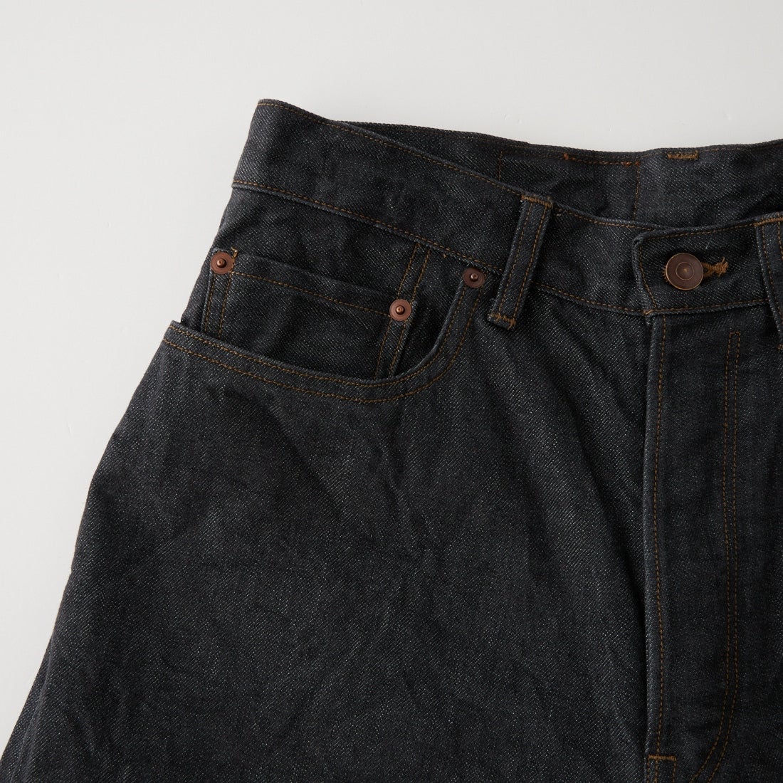 blurhms ROOTSTOCK [ブラームス ルーツストック] 13.5oz デニムワイドパンツ [BROOTS25S8F26] 02 S.BLACK