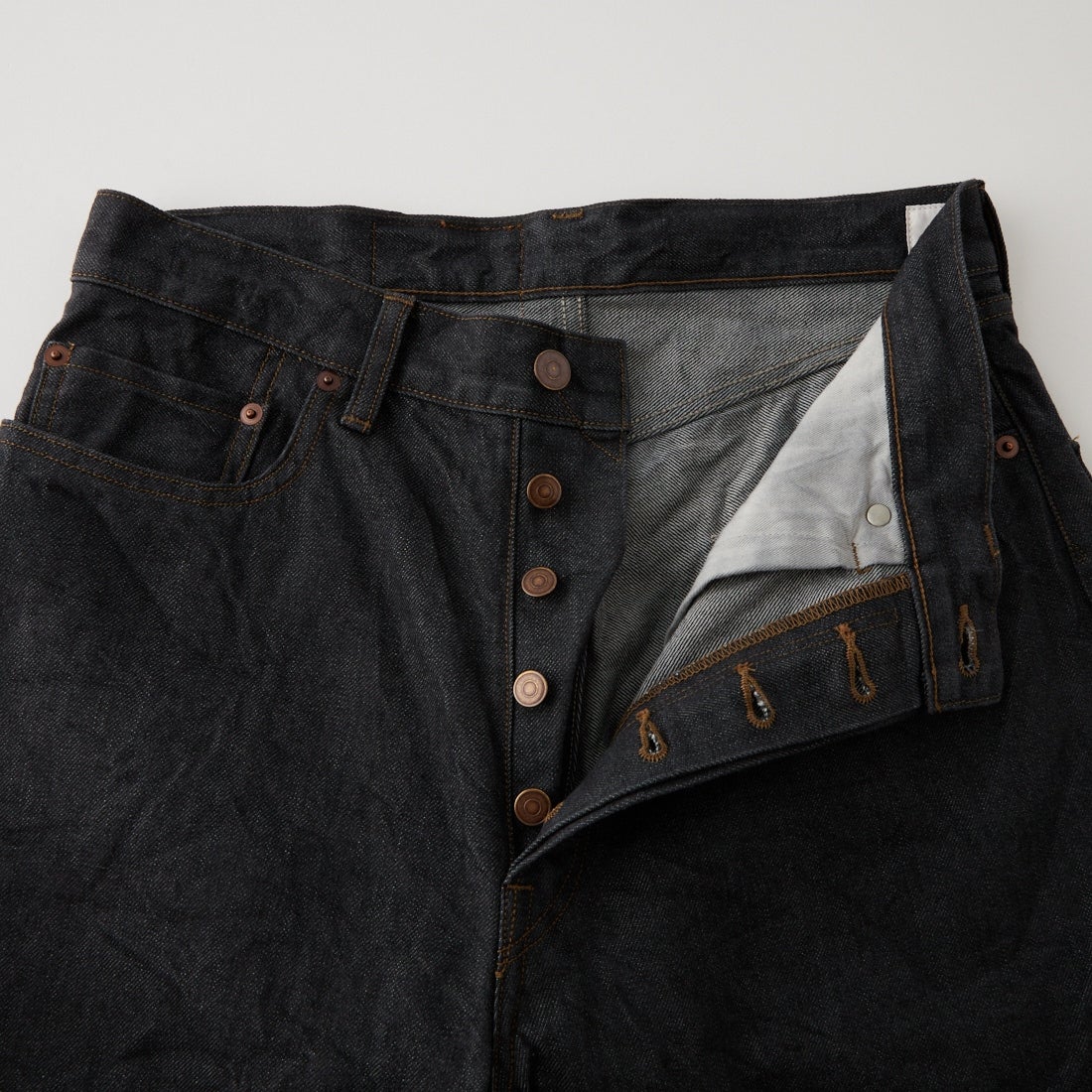 blurhms ROOTSTOCK [ブラームス ルーツストック] 13.5oz デニムワイドパンツ [BROOTS25S8F26] 02 S.BLACK