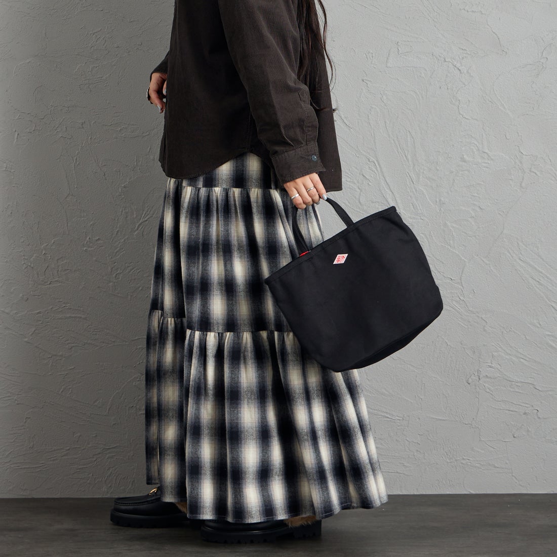 DANTON [ダントン] コットンキャンバス2WAYバッグ [ORSAY-MOYEN] BLACK