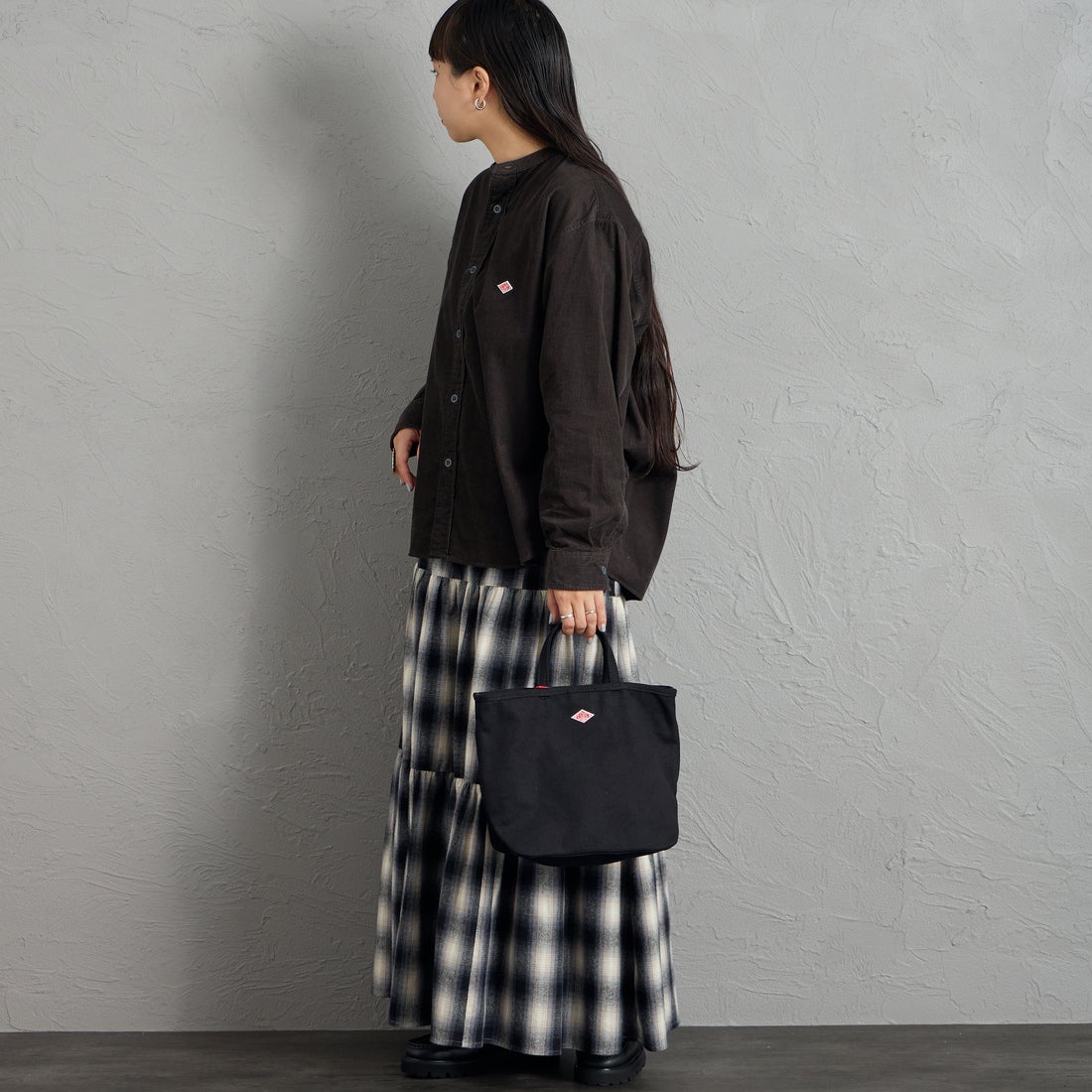 DANTON [ダントン] コットンキャンバス2WAYバッグ [ORSAY-MOYEN] BLACK