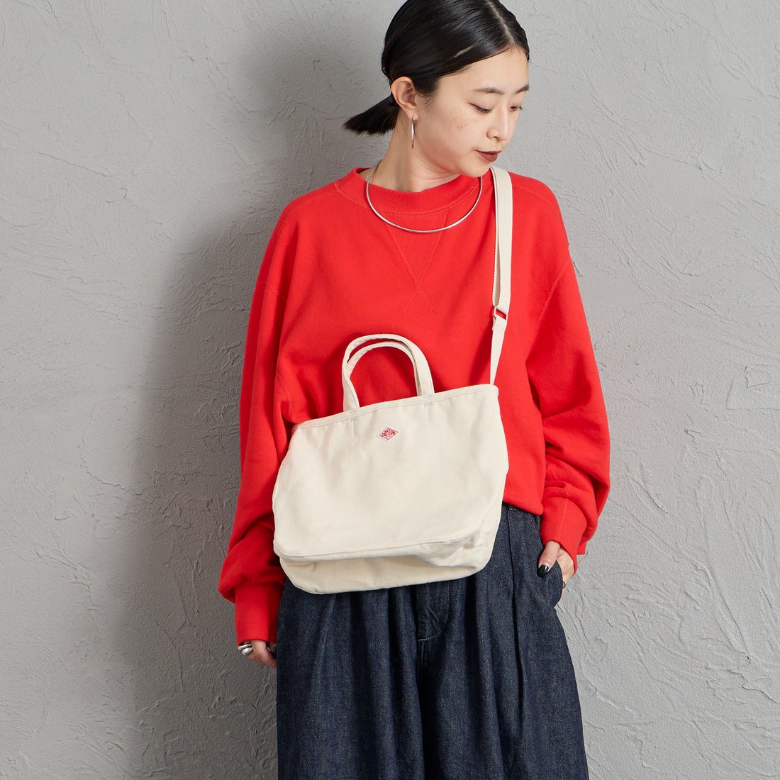 DANTON [ダントン] コットンキャンバス2WAYバッグ [ORSAY-MOYEN] ECRU