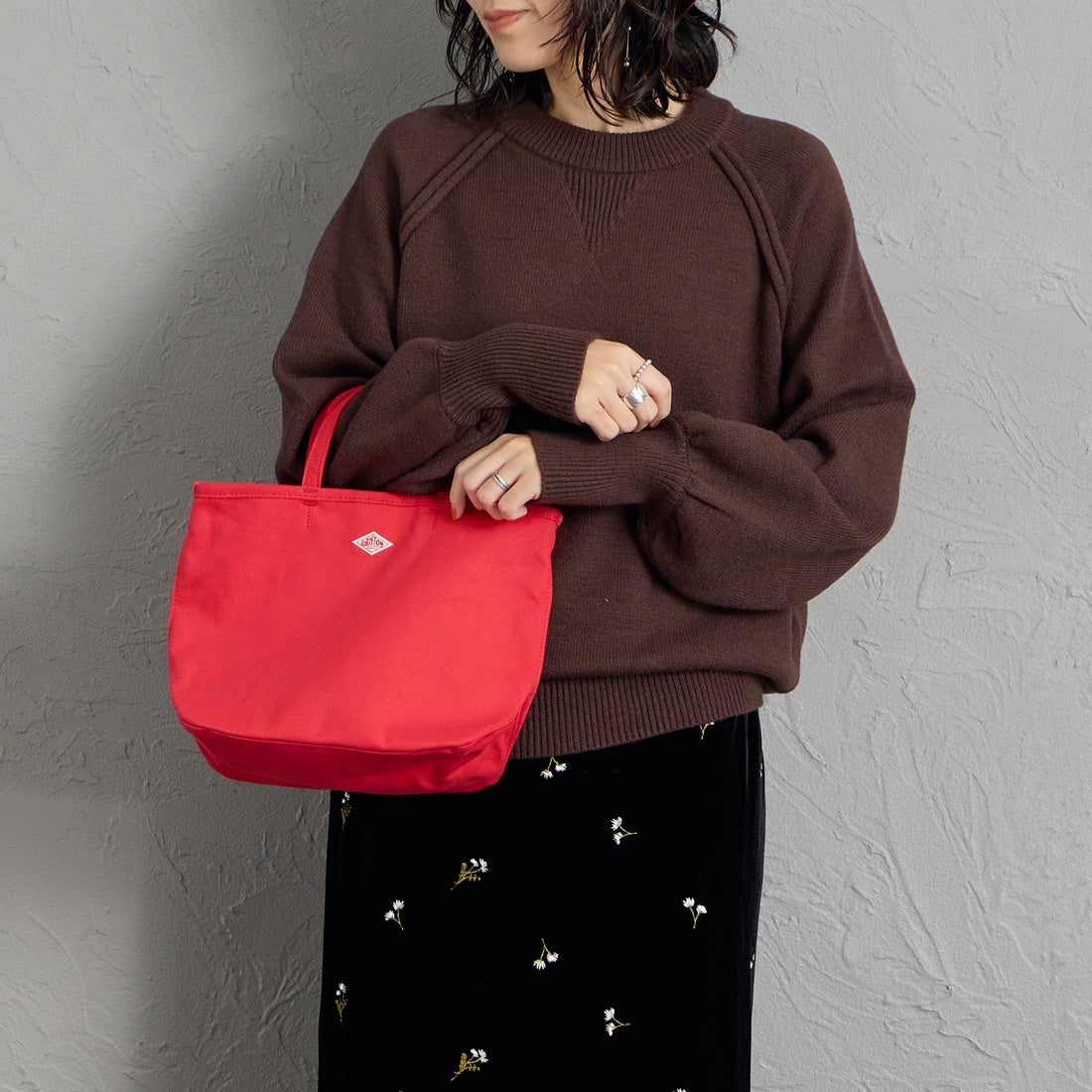 DANTON [ダントン] コットンキャンバス2WAYバッグ [ORSAY-MOYEN] RED