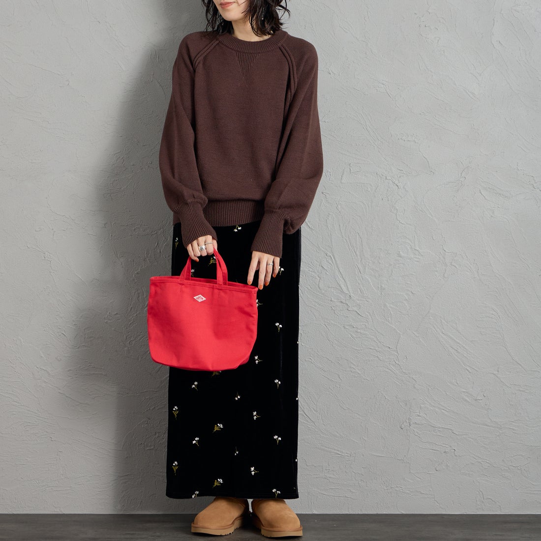 DANTON [ダントン] コットンキャンバス2WAYバッグ [ORSAY-MOYEN] RED