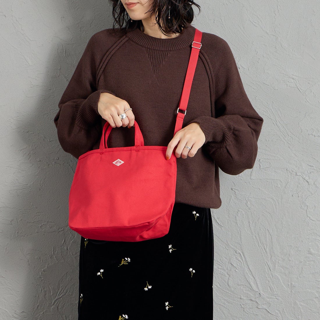 DANTON [ダントン] コットンキャンバス2WAYバッグ [ORSAY-MOYEN] RED