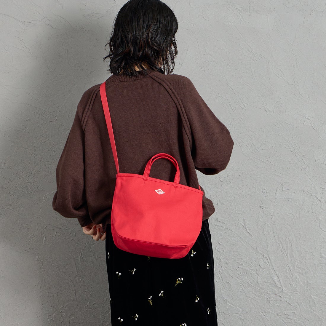 DANTON [ダントン] コットンキャンバス2WAYバッグ [ORSAY-MOYEN] RED