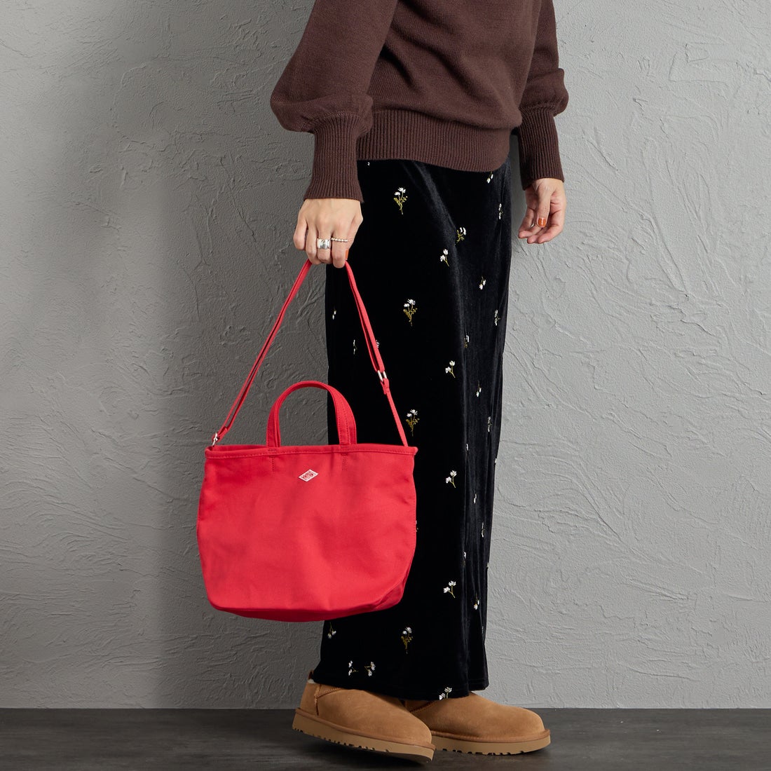 DANTON [ダントン] コットンキャンバス2WAYバッグ [ORSAY-MOYEN] RED