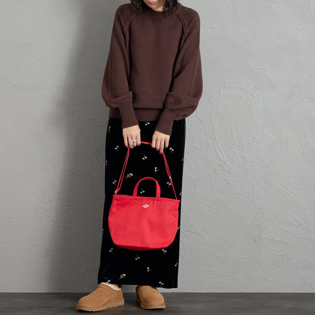 DANTON [ダントン] コットンキャンバス2WAYバッグ [ORSAY-MOYEN] RED