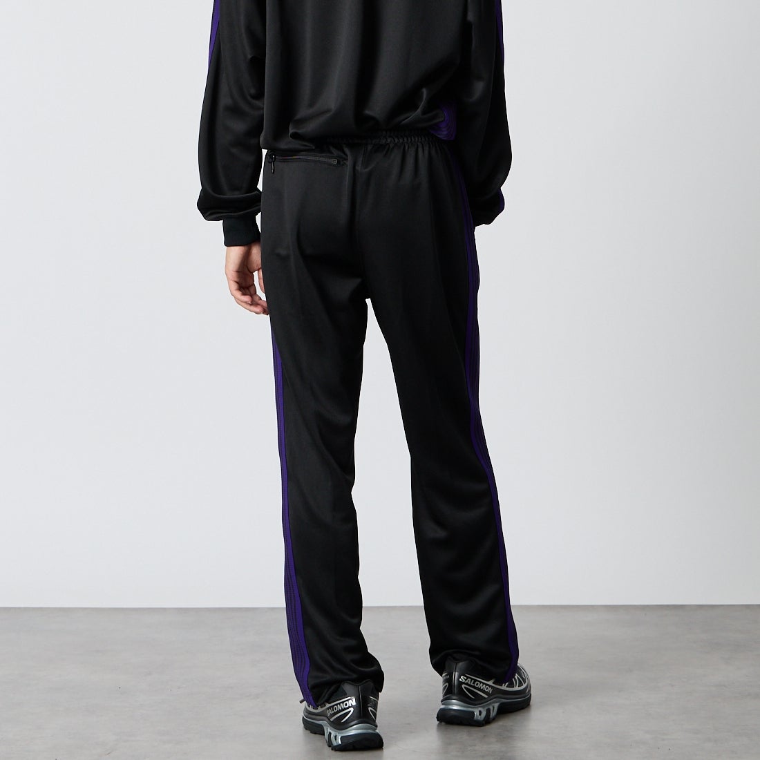 Needles [ニードルズ] トラックパンツ [TY351] C BLACK &&モデル身長：175cm 着用サイズ：S&&