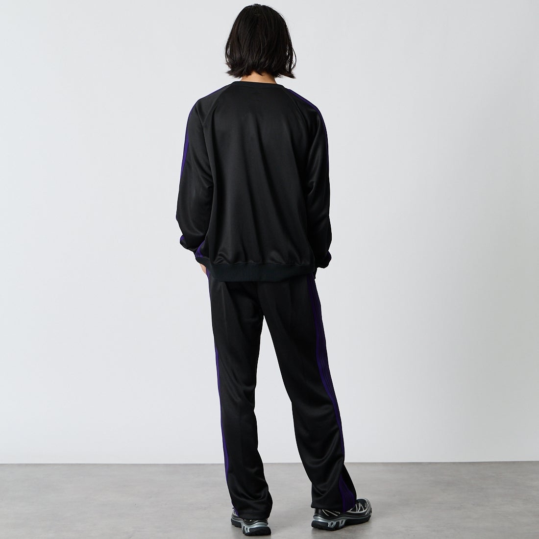 Needles [ニードルズ] トラックパンツ [TY351] C BLACK &&モデル身長：175cm 着用サイズ：S&&