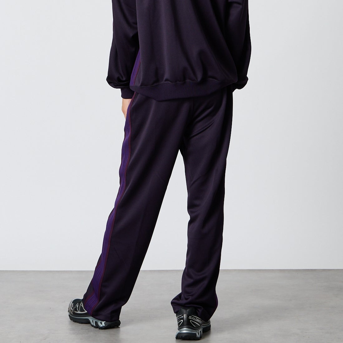 Needles [ニードルズ] トラックパンツ [TY351]B PURPLE &&モデル身長：175cm 着用サイズ：S&&