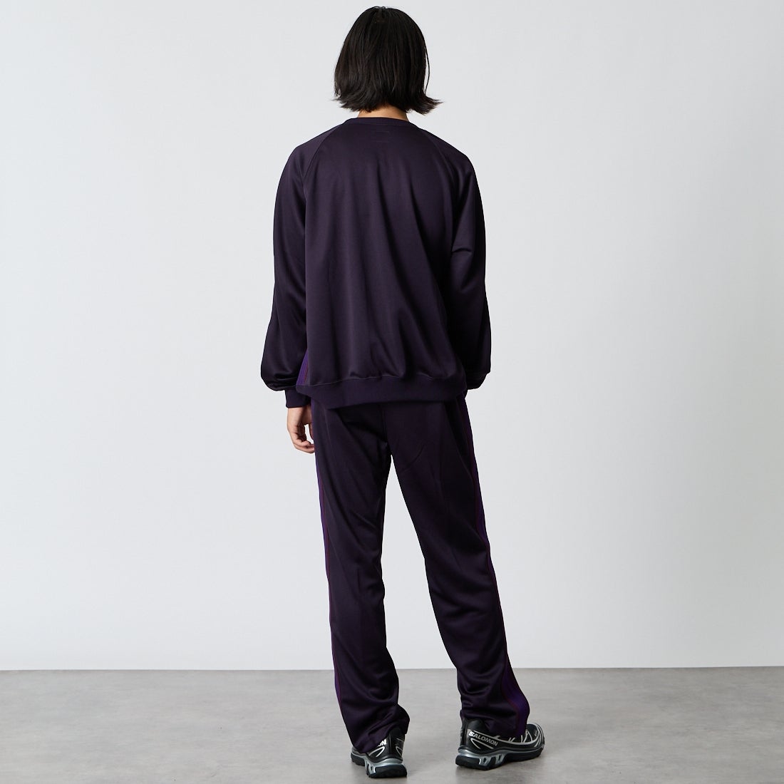 Needles [ニードルズ] トラックパンツ [TY351]B PURPLE &&モデル身長：175cm 着用サイズ：S&&