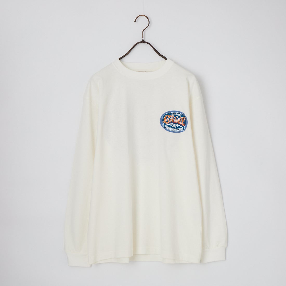 CALEE [キャリー] ヴィンテージサインボード ロングスリーブTシャツ [CL-26AWNT002] WHITE