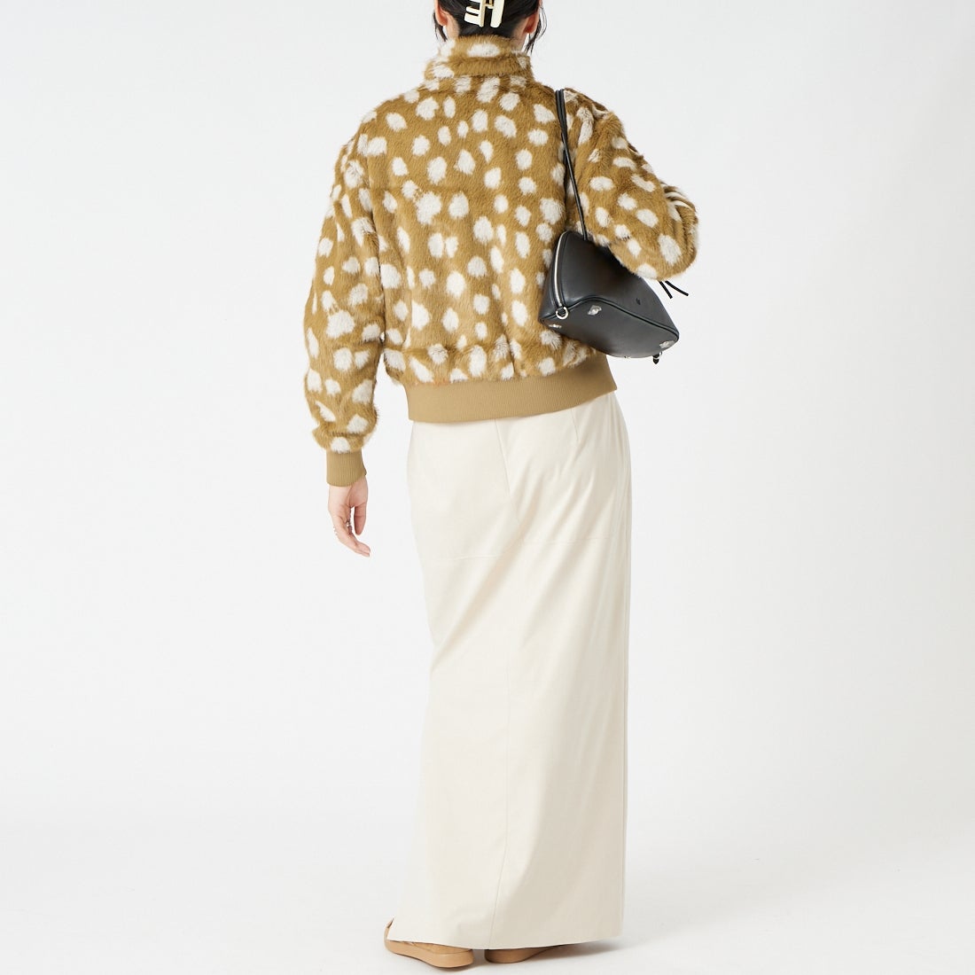 adidas Originals [アディダス オリジナルス] アニマル柄プリント ファイヤーバードジャケット [DD808] KT2142 &&モデル身長：162cm 着用サイズ：M&&