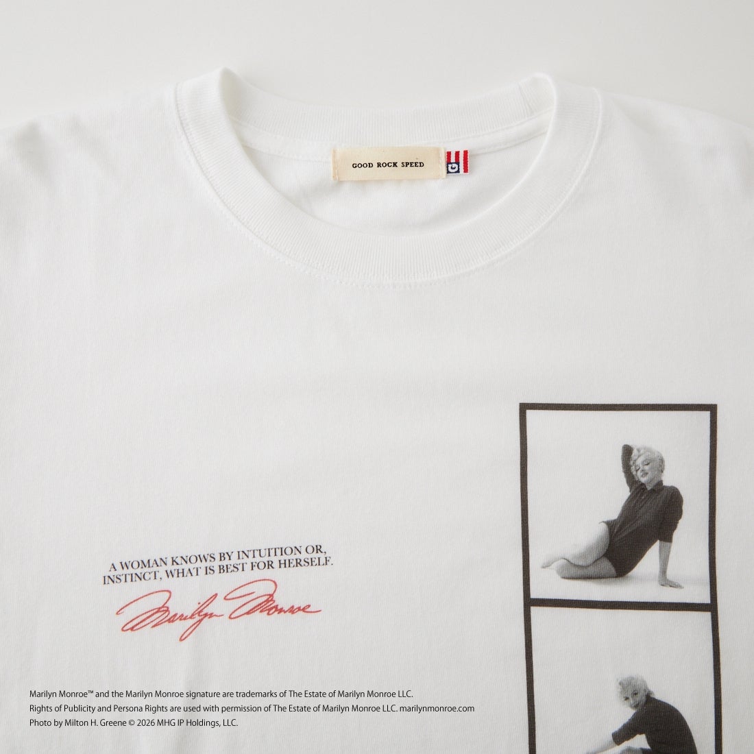 GOOD ROCK SPEED [グッドロックスピード] Marilyn Monroe / ロングスリーブTシャツ [26MRM203W] WHITE