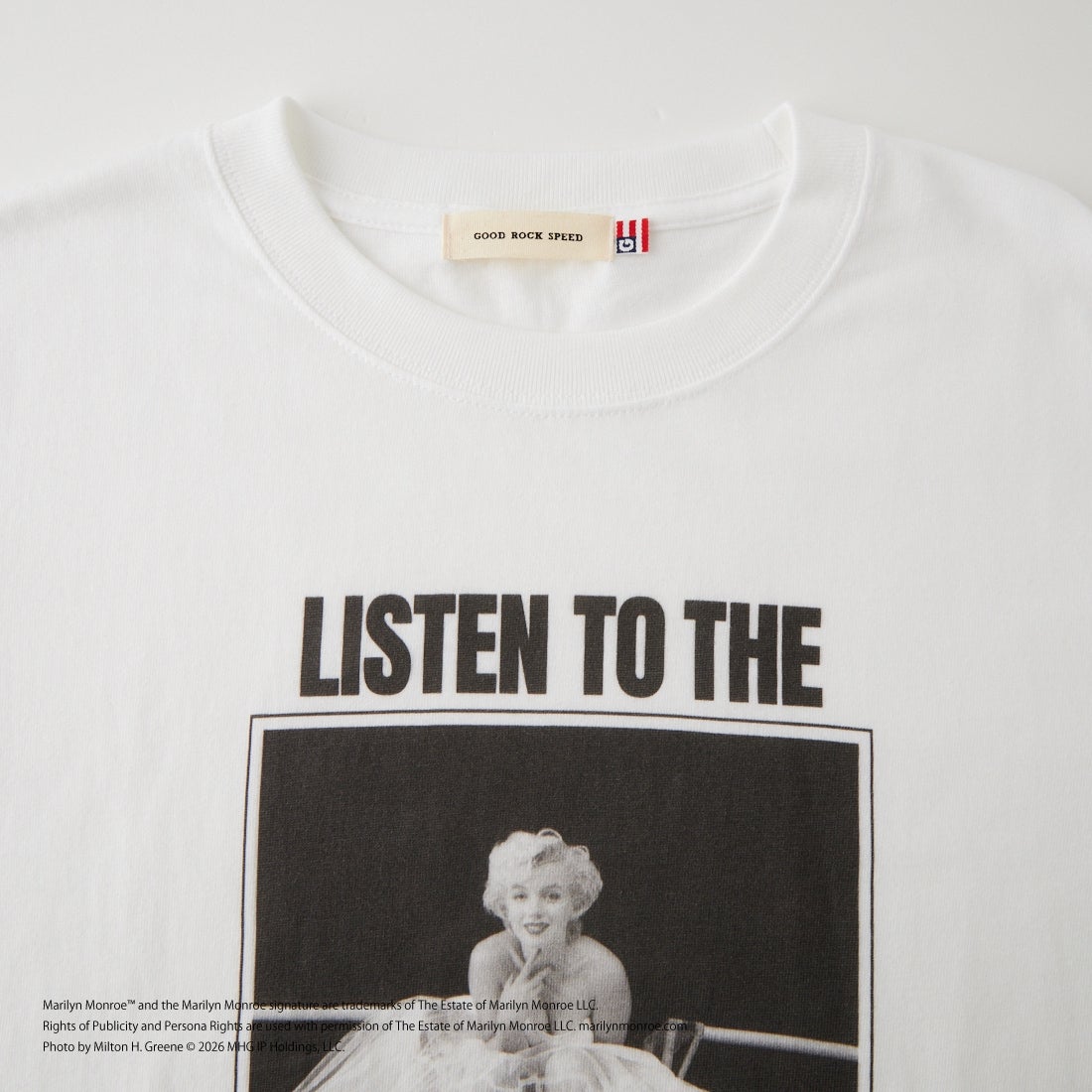 GOOD ROCK SPEED [グッドロックスピード] Marilyn Monroe / ロングスリーブTシャツ [26MRM204W] WHITE
