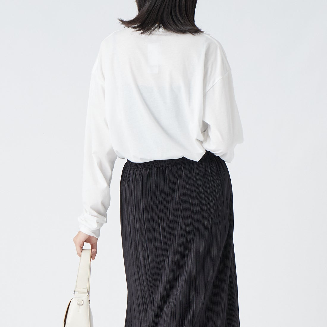 GOOD ROCK SPEED [グッドロックスピード] アートロングスリーブTシャツ [26FOX213W] WHITE &&モデル身長：162cm 着用サイズ：F&&