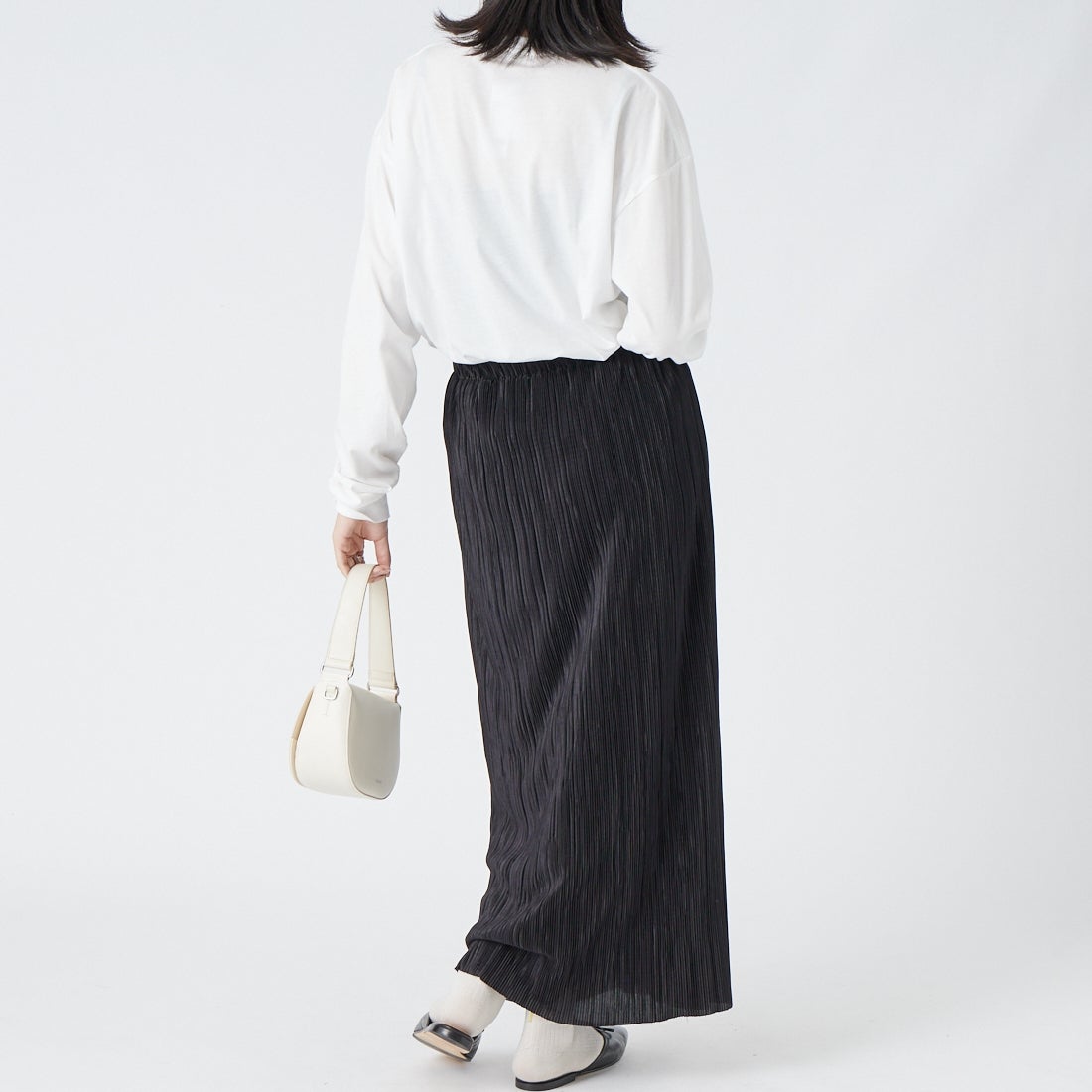 GOOD ROCK SPEED [グッドロックスピード] アートロングスリーブTシャツ [26FOX213W] WHITE &&モデル身長：162cm 着用サイズ：F&&