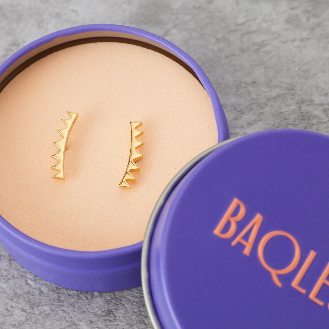 Baqless [バックレス] アミティ リッジゴールドピアス [262AM-RD-YG] GOLD