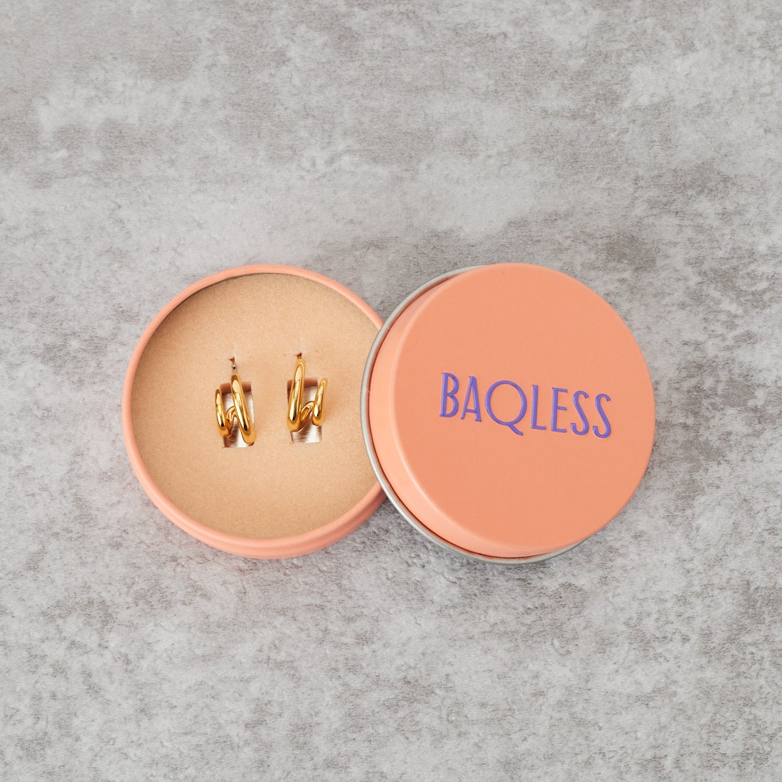 Baqless [バックレス] エンブレイス デュオゴールドピアス [262HP-DU-YG] GOLD