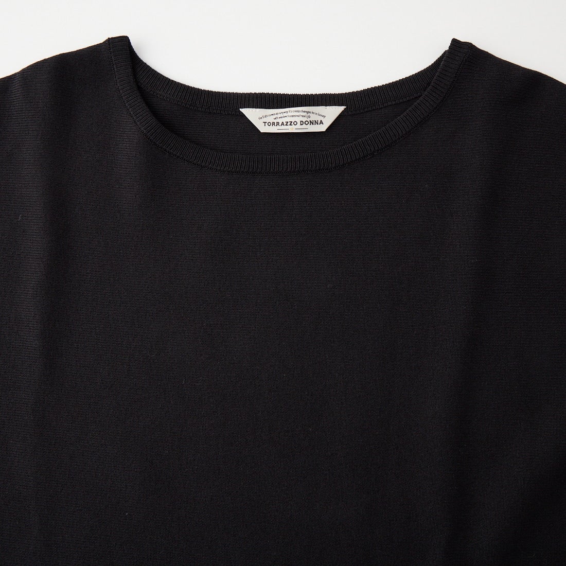 TORRAZZO DONNA [トラッゾドンナ] ベーシックドルマンスリーブニット [6269-553] 19 BLACK