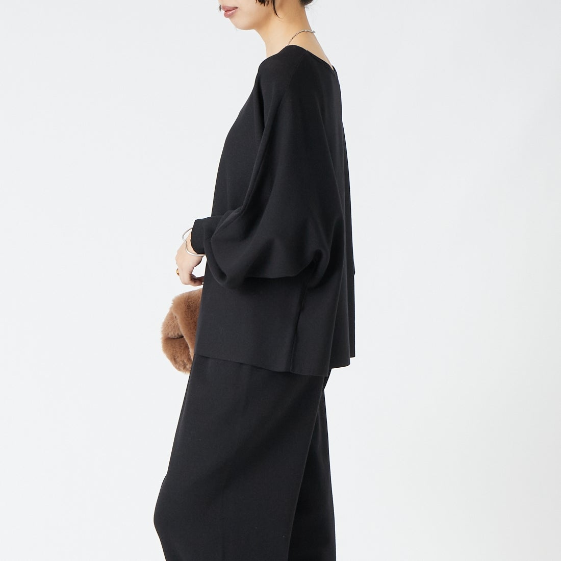 TORRAZZO DONNA [トラッゾドンナ] ベーシックドルマンスリーブニット [6269-553] 19 BLACK