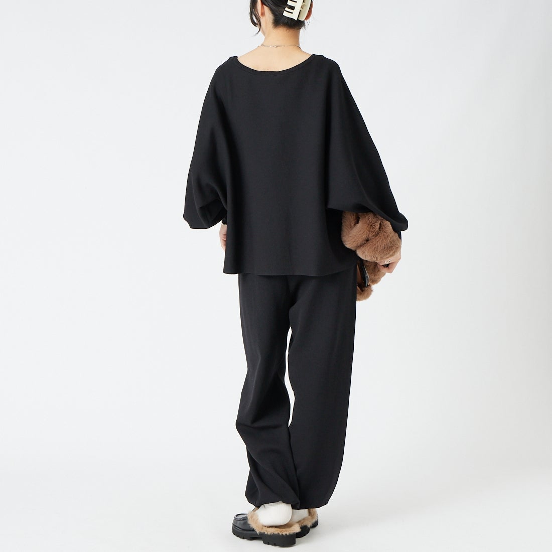 トップス Dona TORRAZZO DONNA [トラッゾドンナ] ベーシックドルマンスリーブニット