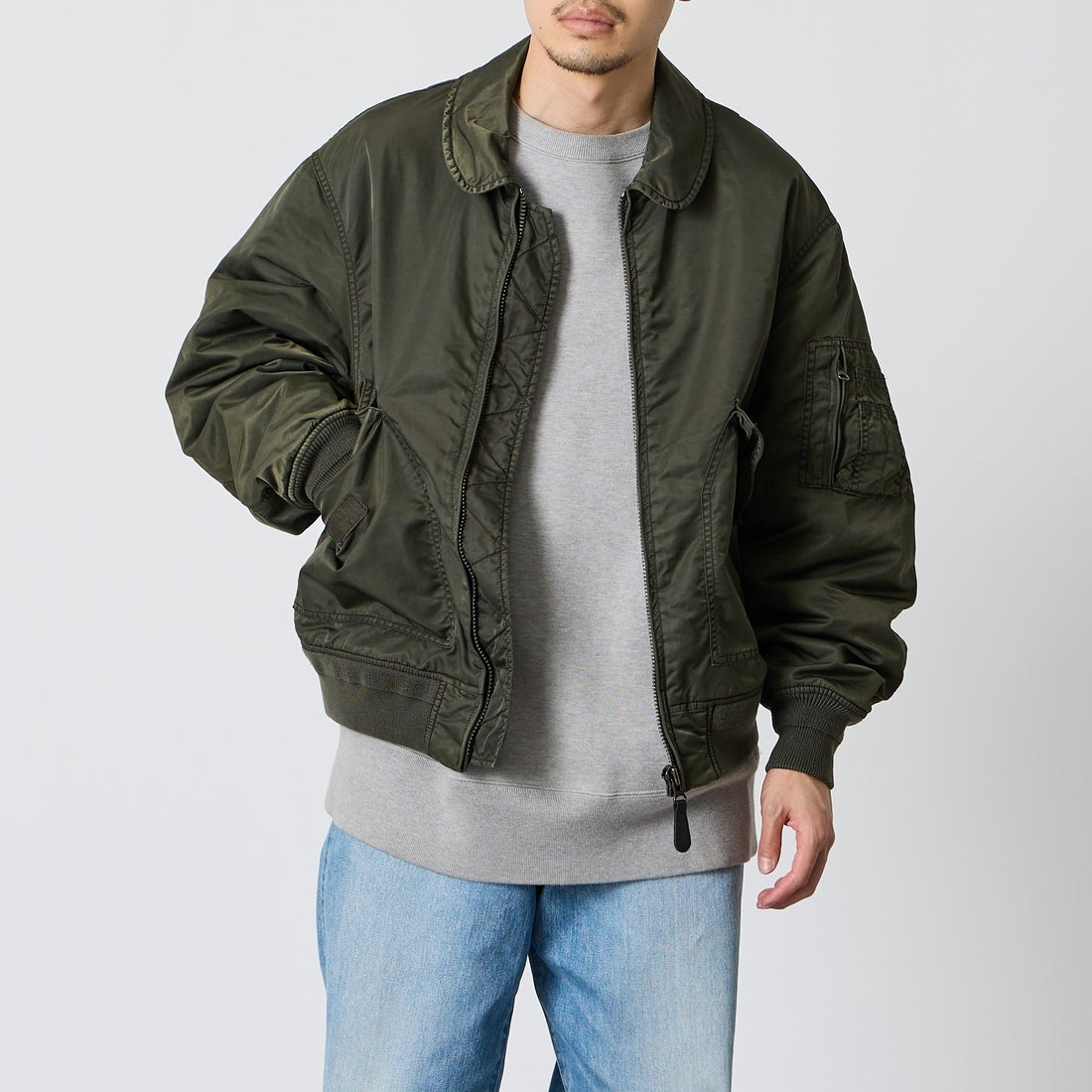 D.OLIVE&&モデル身長：168cm 着用サイズ：M&&